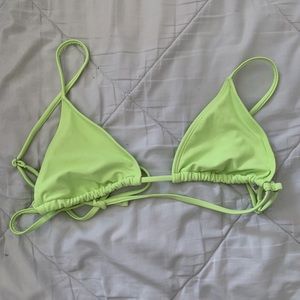 LIME GREEN TRIANGLE TOP